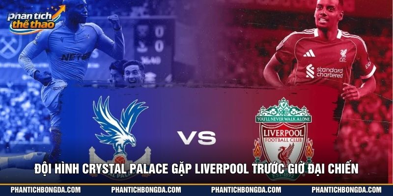 Đội hình Crystal Palace gặp Liverpool trước giờ đại chiến