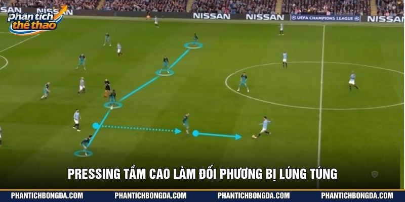 Pressing tầm cao làm đối phương bị lúng túng